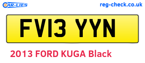FV13YYN are the vehicle registration plates.