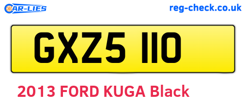 GXZ5110 are the vehicle registration plates.