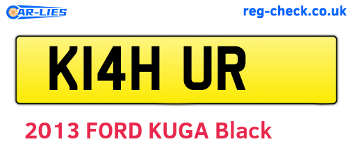 K14HUR are the vehicle registration plates.