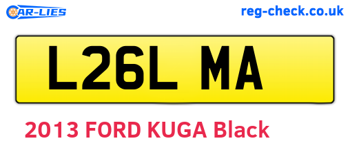 L26LMA are the vehicle registration plates.