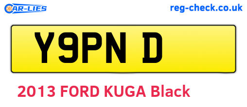 Y9PND are the vehicle registration plates.