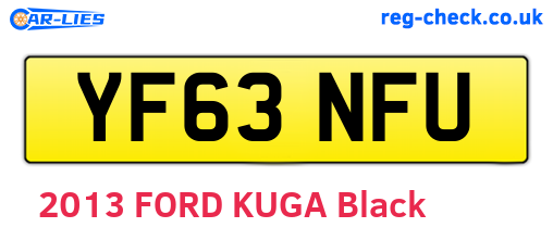 YF63NFU are the vehicle registration plates.