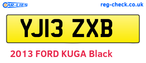 YJ13ZXB are the vehicle registration plates.