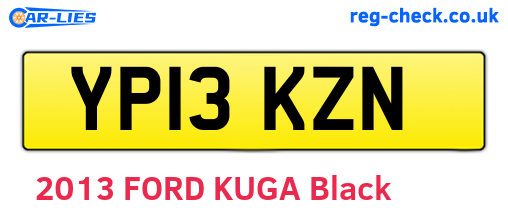 YP13KZN are the vehicle registration plates.