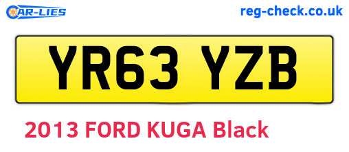 YR63YZB are the vehicle registration plates.
