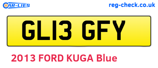 GL13GFY are the vehicle registration plates.