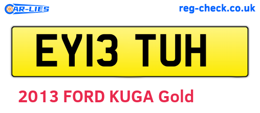 EY13TUH are the vehicle registration plates.