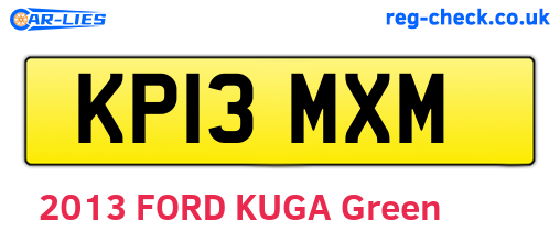 KP13MXM are the vehicle registration plates.