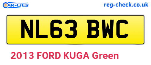 NL63BWC are the vehicle registration plates.