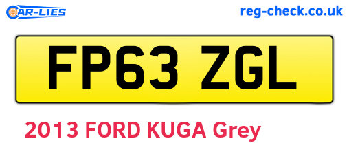 FP63ZGL are the vehicle registration plates.