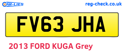 FV63JHA are the vehicle registration plates.
