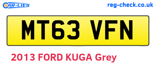 MT63VFN are the vehicle registration plates.