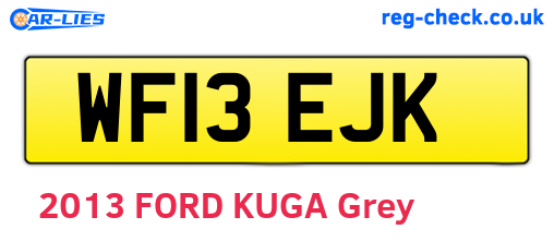 WF13EJK are the vehicle registration plates.