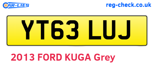 YT63LUJ are the vehicle registration plates.