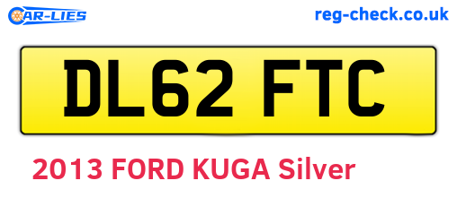 DL62FTC are the vehicle registration plates.
