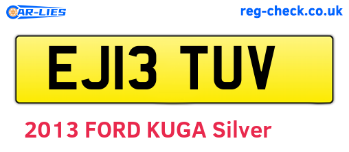 EJ13TUV are the vehicle registration plates.