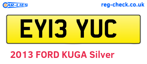 EY13YUC are the vehicle registration plates.