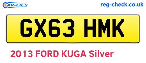 GX63HMK are the vehicle registration plates.
