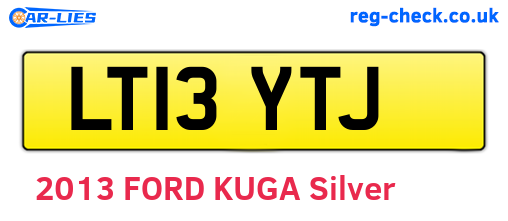 LT13YTJ are the vehicle registration plates.