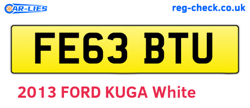 FE63BTU are the vehicle registration plates.