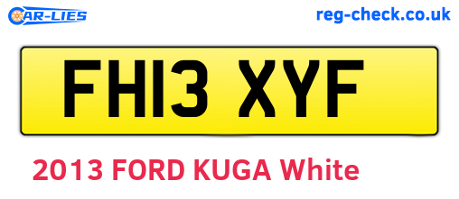 FH13XYF are the vehicle registration plates.