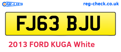 FJ63BJU are the vehicle registration plates.