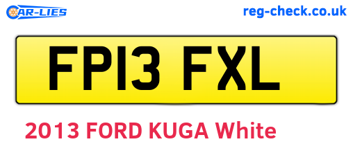 FP13FXL are the vehicle registration plates.