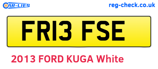 FR13FSE are the vehicle registration plates.