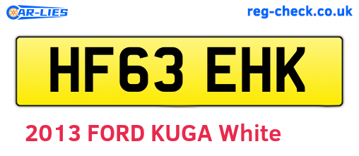 HF63EHK are the vehicle registration plates.