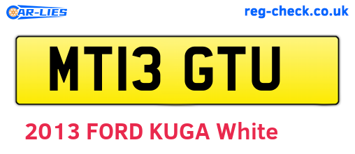 MT13GTU are the vehicle registration plates.
