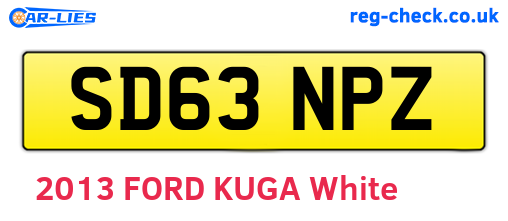 SD63NPZ are the vehicle registration plates.