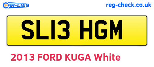SL13HGM are the vehicle registration plates.