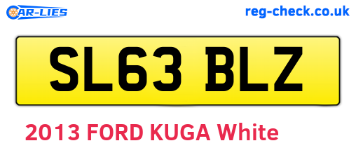 SL63BLZ are the vehicle registration plates.