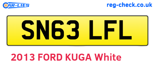 SN63LFL are the vehicle registration plates.