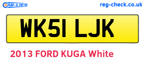 WK51LJK are the vehicle registration plates.