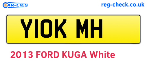 Y10KMH are the vehicle registration plates.
