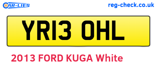 YR13OHL are the vehicle registration plates.