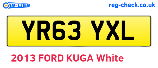 YR63YXL are the vehicle registration plates.