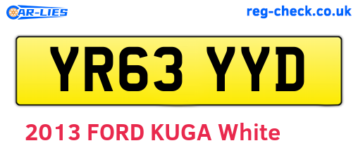 YR63YYD are the vehicle registration plates.