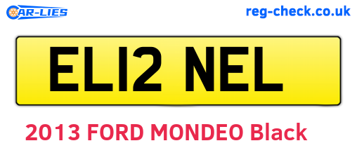 EL12NEL are the vehicle registration plates.