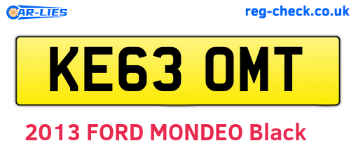 KE63OMT are the vehicle registration plates.