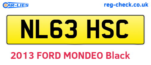 NL63HSC are the vehicle registration plates.
