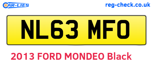 NL63MFO are the vehicle registration plates.