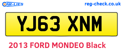 YJ63XNM are the vehicle registration plates.
