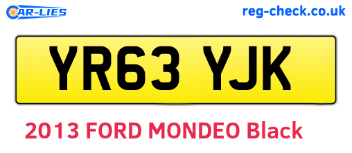 YR63YJK are the vehicle registration plates.