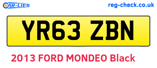 YR63ZBN are the vehicle registration plates.