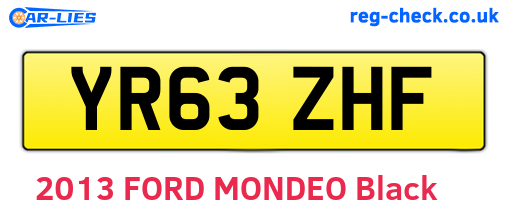 YR63ZHF are the vehicle registration plates.