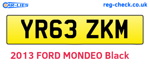 YR63ZKM are the vehicle registration plates.