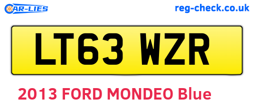 LT63WZR are the vehicle registration plates.