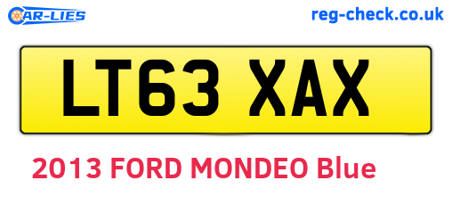 LT63XAX are the vehicle registration plates.